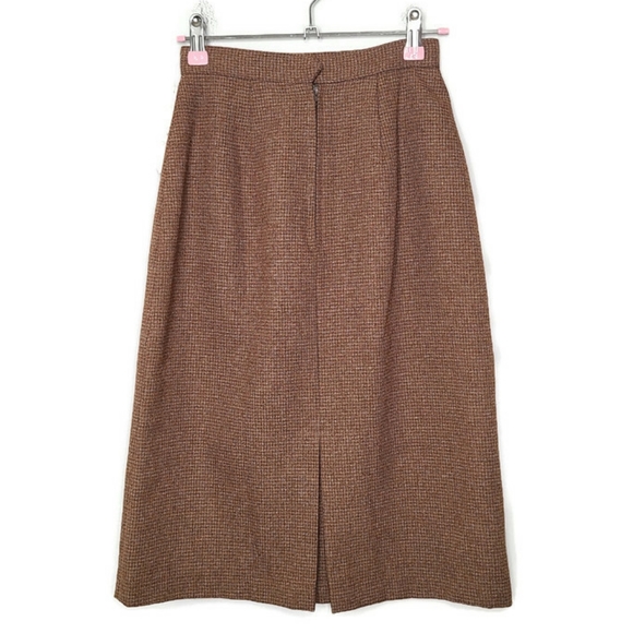 1970s Wool Tweed Vintage Skirt - Picture 2 of 4